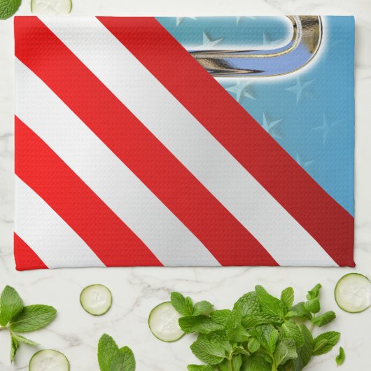 US-Flagge Geschirrtuch (Gefaltet)