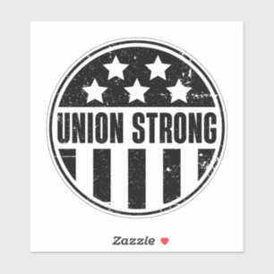 US Flagge Gewerkschaft stark Aufkleber