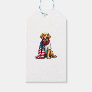 US-Flagge Golden Retriever Gravierter Hunde Liebha Geschenkanhänger