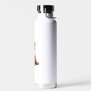 US-Flagge Golden Retriever gravierter Hunde Liebha Trinkflasche