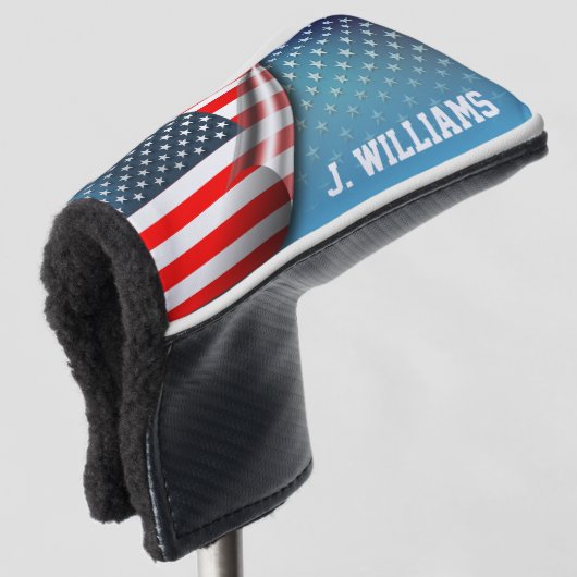 US Flagge Golf Headcover (3/4 Vorderseite)