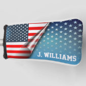 US Flagge Golf Headcover (Vorderseite)