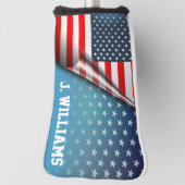 US Flagge Golf Headcover (Rotieren 90)