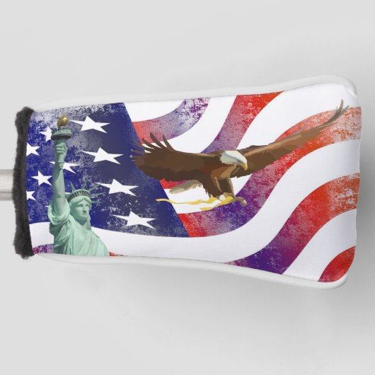 US-Flagge Golf Headcover (Vorderseite)