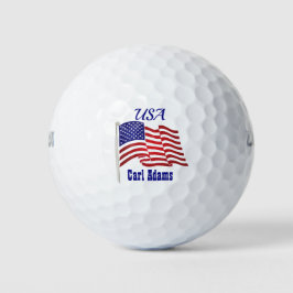 US Flagge Golfball