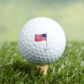 US-Flagge Golfball (Insitu T-Shirt)