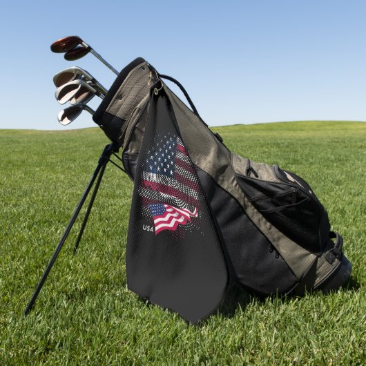 US-Flagge Golfhandtuch (Gras)
