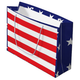US Flagge Große Geschenktasche Rot Blau  Geschenktüte
