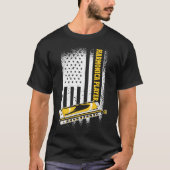 US-Flagge Harmonica Player T-Shirt (Vorderseite)