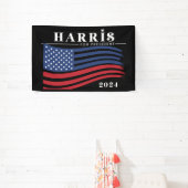 US Flagge Harris für Präsident 2024 Banner (InSitu)