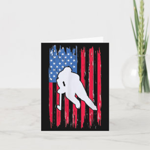 US-Flagge Hockeyspieler 4. Juli Männer Frauen Karte