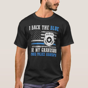 US-Flagge Ich unterstütze das Blau für meinen Enke T-Shirt
