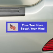US-Flagge + Ihr Text-Autoaufkleber Autoaufkleber (Auf Auto)