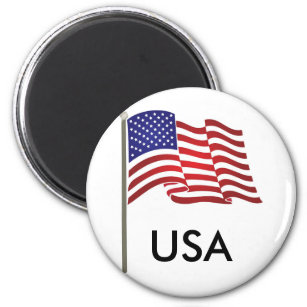 US-Flagge im Pole Magnet