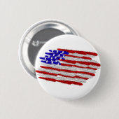 US-Flagge in Feathers Button (Vorne & Hinten)