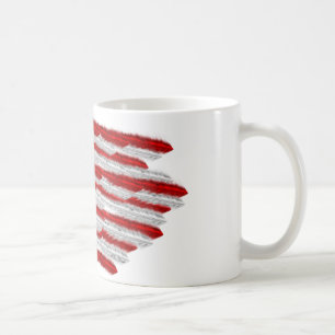 US-Flagge in Feathers Kaffeetasse