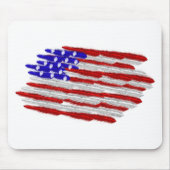 US-Flagge in Feathers Mousepad (Vorne)