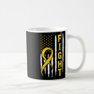 US-Flagge in Not Childhood Cancer Awareness Kaffeetasse