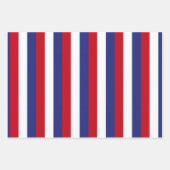 US Flagge in Rot, Weiß und Blau Geschenkpapier Set (Vorderseite 3)