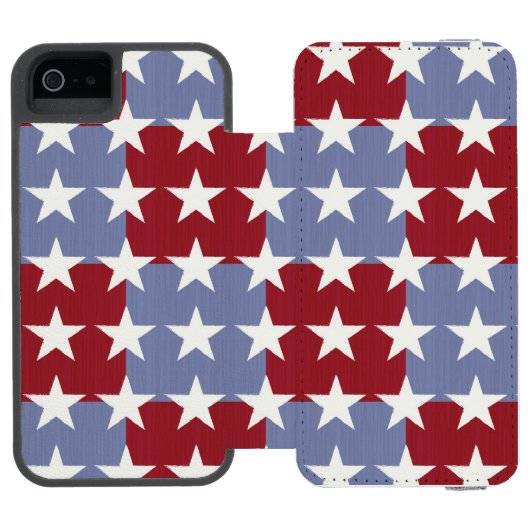 US Flagge Incipio iPhone Geldbeutel-Hülle (Folio Geöffnet)