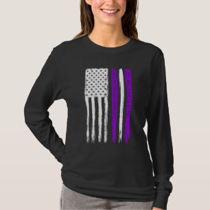 US-Flagge Inländische Gewalt Sensibilisierungsmona T-Shirt