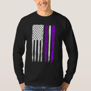 US-Flagge Inländische Gewalt Sensibilisierungsmona T-Shirt