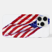 US-Flagge iPhone Hülle (Rückseite (Horizontal))