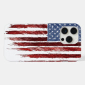 US-Flagge iPhone Hülle (Rückseite (Horizontal))