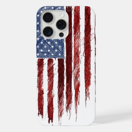 US-Flagge iPhone Hülle (Rückseite)