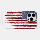 US-Flagge iPhone Hülle (Rückseite (Horizontal))