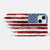 US-Flagge iPhone Hülle (Rückseite (Horizontal))