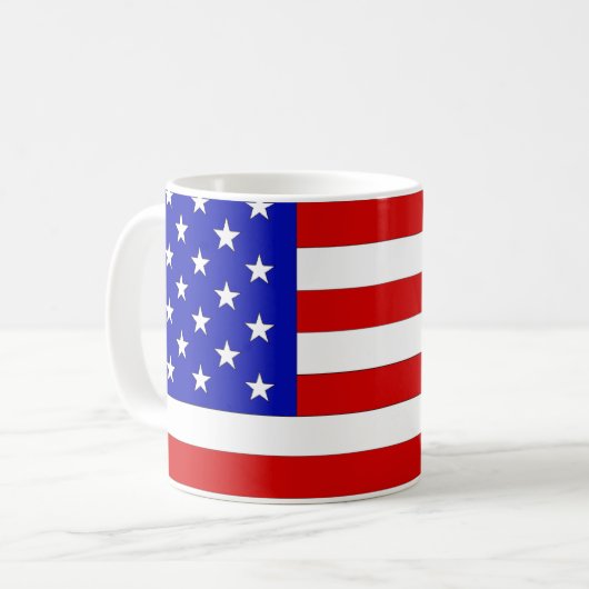 US Flagge Kaffeetasse (Vorderseite Links)