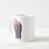 US-Flagge Kaffeetasse (Vorderseite Links)