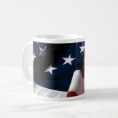 US-Flagge Kaffeetasse (Vorderseite Links)