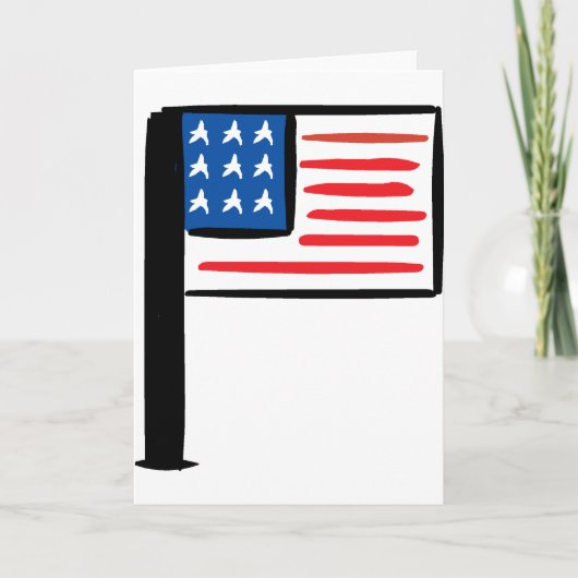 US-Flagge Karte (Vorderseite)
