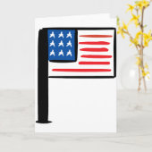 US-Flagge Karte (Gelbe Blume)