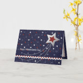 US Flagge-Karte Karte (Gelbe Blume)