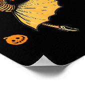 US-Flagge Keiner kämpft Brustkrebs allein Pink Wa Poster (Ecke)