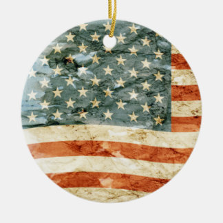 US Flagge Keramik Ornament