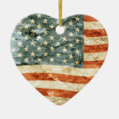 US Flagge Keramik Ornament (Vorne)