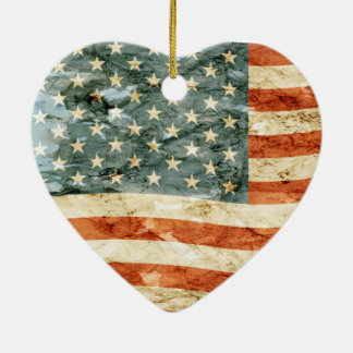 US Flagge Keramik Ornament