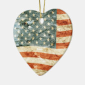 US Flagge Keramik Ornament (Links)
