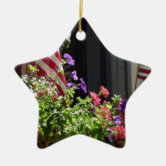US Flagge Keramik Ornament (Vorne)