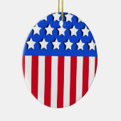 US Flagge Keramik Ornament (Rechts)