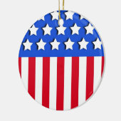 US Flagge Keramik Ornament (Links)