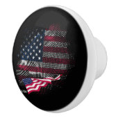 US-Flagge Keramikknauf (Rechts)