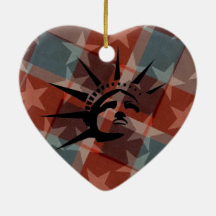 US Flagge Keramikornament