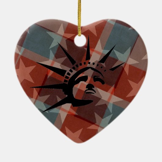 US Flagge Keramikornament (Hinten)