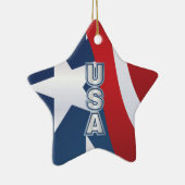 US Flagge Keramikornament (Rechts)
