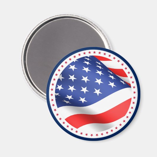 US Flagge Kitchen Magnet (Vorderseite/Rückseite)